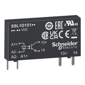   Relee cu semiconductori Schneider Electric Harmony - SSL1D03BD - Releu cu semiconductori cu bloc terminal SSL, comutare CC, 1NO, 1…24 VCC, 3,5 A, 24 VCC