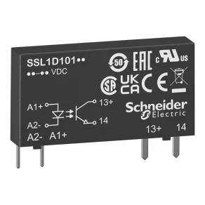   Relé cu semiconductori Schneider Electric Harmony - SSL1D101BD - Relé cu semiconductori SSL cu bornieră, comutație CC, 1NO, 1–48 VCC, 100 mA, 24 VCC