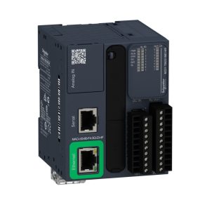   Schneider Electric Modicon M221 - TM221ME16R - PLC pentru controlul mașinilor, 16 I/O, ieșire releu, RS232/RS485, Ethernet Modbus TCP/IP, 24 VCC, format carte