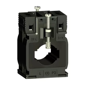   Schneider Electric Transformator de curent TI - METSECT5MA020 - transformator de curent 200/5 A, rezistent la condiții climatice, pentru cablu (Ø27) sau bară colectoare (10x32 și 15x25) (MA)