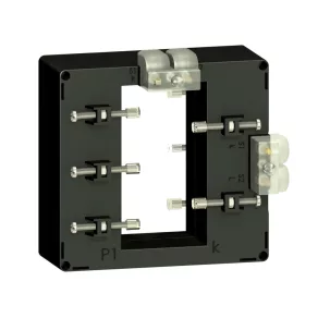   Schneider Electric Transformator de curent TI - METSECT5DE200 - transformator de curent 2000/5 A (54x102), rezistent la condiții climatice, cu două ieșiri secundare pentru bara colectoare (DE)