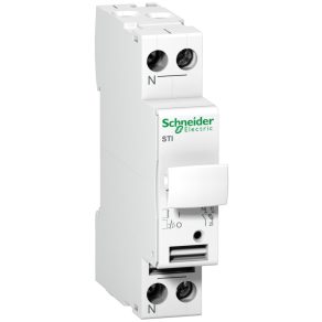   Schneider Electric Acti9 STI - A9N15646 - întrerupător protejat cu siguranță, 1P-N, 25 A, 10,3 x 38 mm