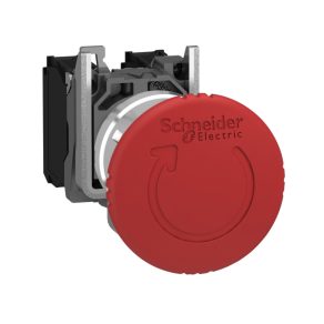   Schneider Electric Harmony XB4 - XB4BS8444S47 - buton de oprire de urgență roșu Ø40, comutator de declanșare Ø22