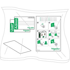   Card RFID Schneider Electric EVlink Pro AC EVP1BNS, 10 bucăți în pachet