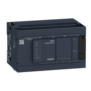   Schneider Electric Modicon M241 - TM241C24R - PLC pentru controlul mașinilor, 24 I/O, ieșire releu, RS232/RS485, RS485, 100…230 V c.a.
