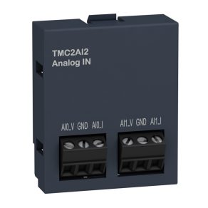   Schneider Electric Modicon M221 - TMC2AI2 - Placă de semnal TMC, 2 intrări analogice (0-10 V / 0-20 mA / 4-20 mA), 12 biți