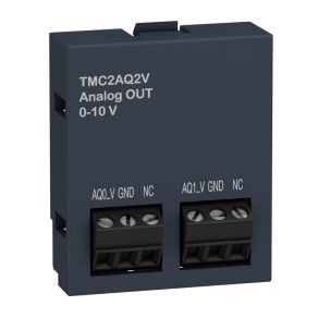   Schneider Electric Modicon M221 - TMC2AQ2V - Placă de semnal TMC, 2 ieșiri analogice (0-10 V), 12 biți