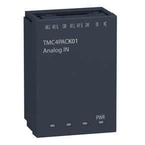   Schneider Electric Modicon M241 - TMC4PACK01 - Placă de semnal TMC, aplicație de control al ambalării, 2 intrări analogice (0-10 V / 0-20 mA / 4-20 mA), 12 biți, pentru PLC
