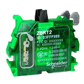   Schneider Electric Harmony XB5R - ZBRT2 - bloc transmițător cu buton wireless, 1 impuls pentru apăsare + 1 impuls pentru eliberare