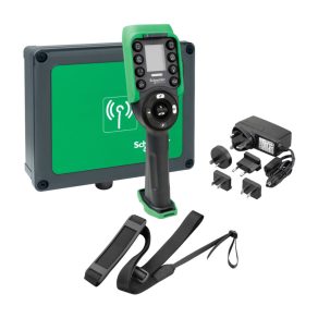   Schneider Electric Harmony eXLhoist - XARSK12D18W - kit de control wireless pentru macara (cablu + încărcător + etichetă + receptor) 24 - 240 V c.a./c.c., 18I+20O, 6+6 butoane + afișaj
