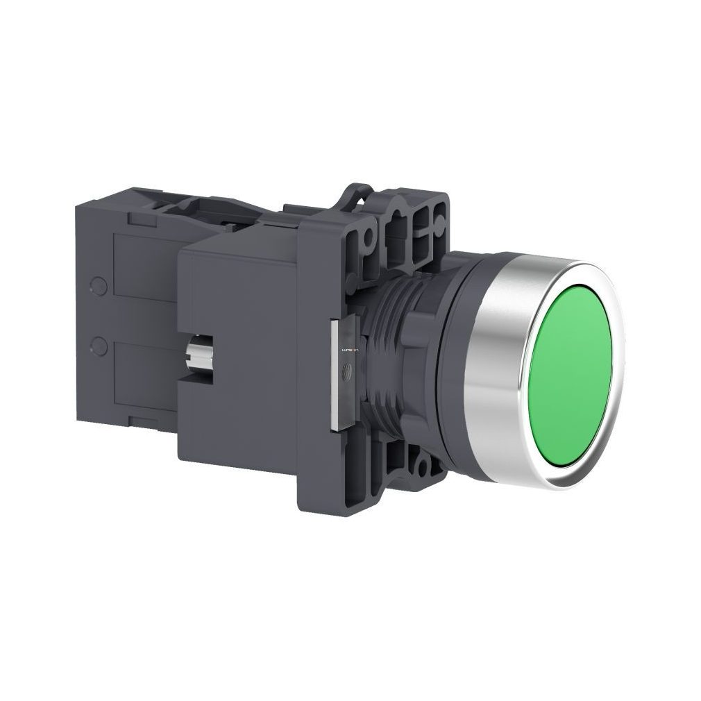 Buton luminos Schneider Harmony Easy Series, D22, verde, 24 V CA/CC, 1NO (XA2EW33B1)