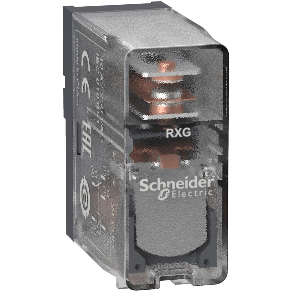 Schneider RXG releu de interfață, 1CO, 10A, 12VDC RXG15JD