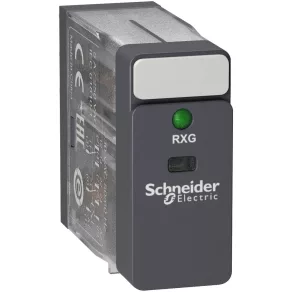   Relee electromecanice Schneider Electric Harmony - RXG23B7 - Relé de interfață RXG, 2CO, 5 A, 24 V c.a., LED