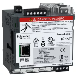   Seria Schneider Electric PM8000 - METSEPM8243 - Analizor de rețea PM8243, fără afișaj, montabil pe șină DIN, 512 MB, Ethernet + RS485