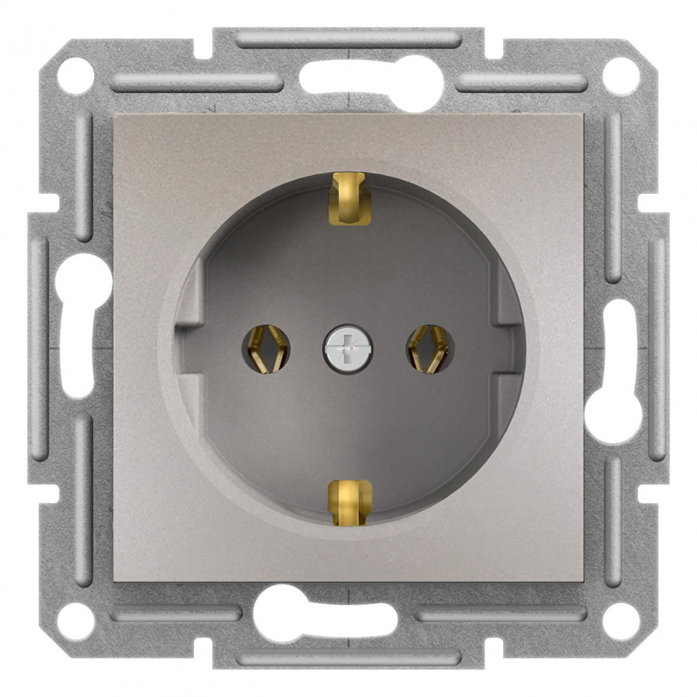 Schneider Asfora 2P+F priză, cu șurub, bronz EPH2900169
