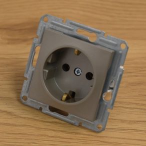   Schneider Electric Asfora - EPH2900169 - Priză 2P+F, cu șurub, bronz