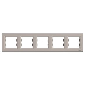   Schneider Electric Asfora - EPH5800569 - Cadru cu cinci locașuri, orizontal, bronz