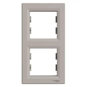   Schneider Electric Asfora - EPH5810269 - Cadru dublu, vertical, bronz