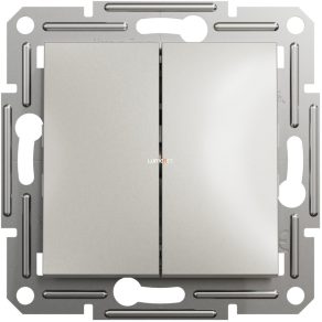   Comutator dublu Schneider Asfora, conexiune cu arc, bronz (106+6) EPH0600169, în ambalaj deschis