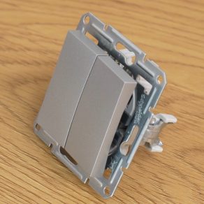   Schneider Electric Asfora - EPH0300161 - Întrerupător pentru candelabru, conexiune cu arc, aluminiu (105)