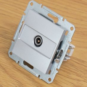   Schneider Electric Asfora - EPH3200161 - Priză TV, capac de închidere, 1 dB, aluminiu