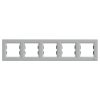 Schneider Electric Asfora - EPH5800561 - Cadru cu cinci locuri, orizontal, din aluminiu