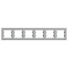 Schneider Electric Asfora - EPH5800661 - Cadru cu șase locașuri, orizontal, din aluminiu