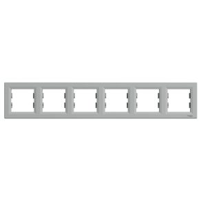   Schneider Electric Asfora - EPH5800661 - Cadru cu șase locașuri, orizontal, din aluminiu