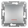 Schneider Electric Asfora - EPH1600161 - Buton unipolar cu lumină de semnalizare, cu arc, din aluminiu