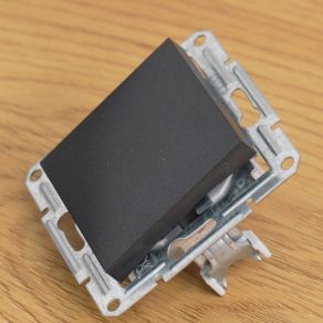   Schneider Electric Asfora - EPH0100171 - Întrerupător unipolar, conexiune cu arc, antracit (101)