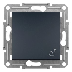   Schneider Electric Asfora - EPH0800171 - Buton cu un singur pol, semnal sonor, conexiune cu arc, antracit
