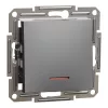 Schneider Electric Asfora - EPH1400171 - Întrerupător unipolar, cu indicator luminos, cu acționare prin arc, antracit
