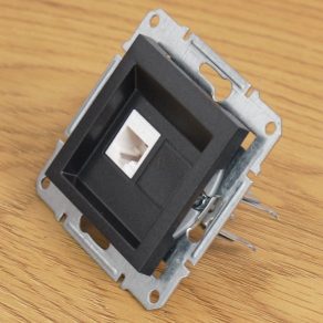   Priză Schneider Asfora 1xRJ45 Cat5e UTP, antracit, în ambalaj deschis EPH4300171