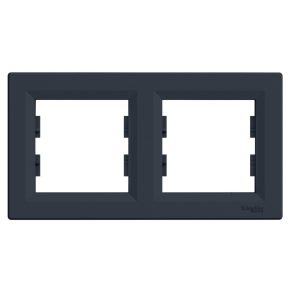   Schneider Electric Asfora - EPH5800271 - Cadru dublu, orizontal, antracit