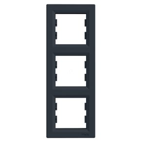   Schneider Electric Asfora - EPH5810371 - Cadru triplu, vertical, antracit