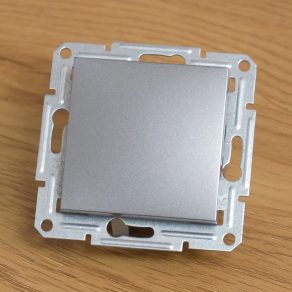   Schneider Electric Asfora - EPH0100162 - Întrerupător unipolar, conexiune cu arc, oțel (101)