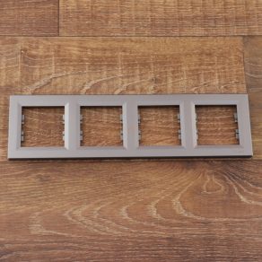   Schneider Electric Asfora - EPH5800462 - Cadru cvadruplu, orizontal, din oțel