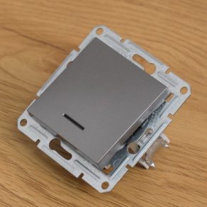   Schneider Electric Asfora - EPH1600162 - Buton unipolar, indicator luminos, conexiune cu arc, oțel