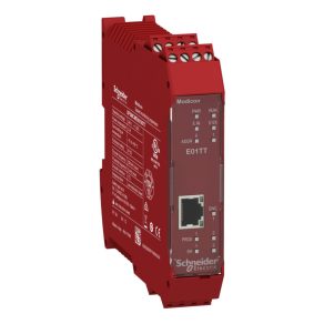   Schneider Electric Preventa XPS MCM - XPSMCMEN0100TT controler de siguranță, modul de monitorizare a vitezei de siguranță, 1 codificator TTL + 2 intrări pentru senzori de proximitate
