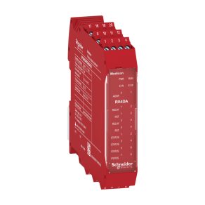   Schneider Electric Preventa XPS MCM - XPSMCMRO0004DA controler de siguranță, modul de expansiune I/O de siguranță, 4DO (releu) + 4DI (pornire/repornire) + 8DO (stare)