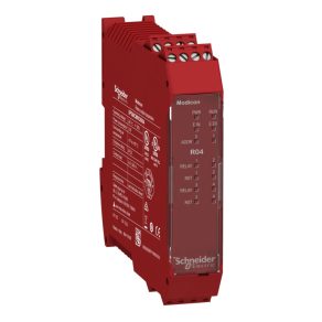   Schneider Electric Preventa XPS MCM - XPSMCMRO0004 controler de siguranță, modul de extindere I/O de siguranță, 4DO (releu) + 4DI (pornire/repornire)