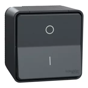   Schneider Electric Mureva Styl - MUR35033 - Întrerupător bipolar, 16 A, set complet (102), gri antracit