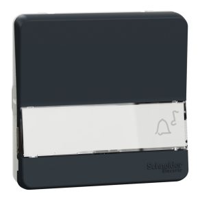   Schneider Electric Mureva Styl - MUR34029 - Buton cu un singur pol cu suport pentru etichetă, gri antracit