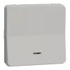 Schneider Electric Mureva Styl - MUR39127 - Întrerupător unipolar cu buton, cu indicator luminos, alb polar