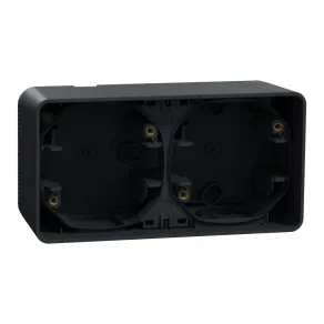   Schneider Electric Mureva Styl - MUR37914 - Cutie dublă de derivare, orizontală, gri antracit