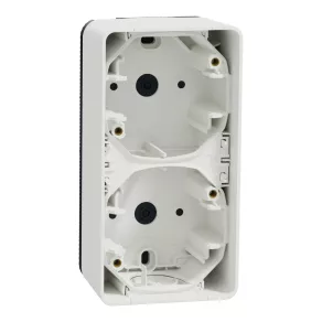   Schneider Electric Mureva Styl - MUR39912 - Cutie de derivare dublă, verticală, alb polar
