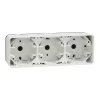 Schneider Electric Mureva Styl - MUR39913 - Cutie triplă de derivare, orizontală, alb polar