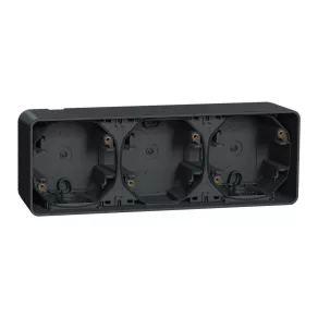   Schneider Electric Mureva Styl - MUR37713 - Cutie triplă de derivare, orizontală, gri antracit