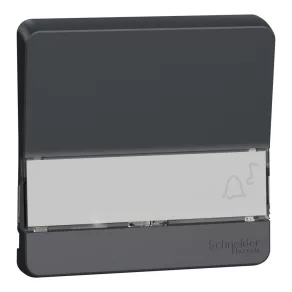   Schneider Electric Mureva Styl - MUR34203 - Buton cu suport pentru etichetă cu indicator luminos, gri antracit