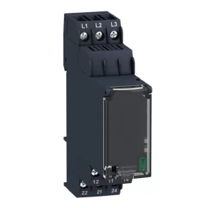   Relée de control Schneider Electric Harmony - RM22TG20 - releu trifazic de monitorizare a fazelor, 2CO, 8 A, 208…480 V c.a.